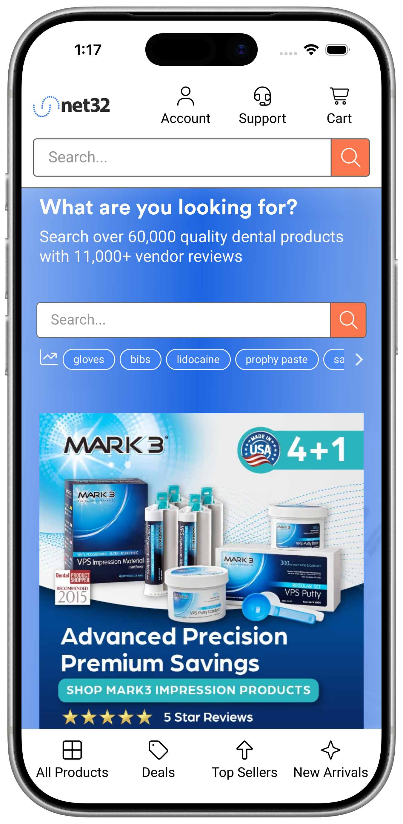Net32 website redesign - home page after